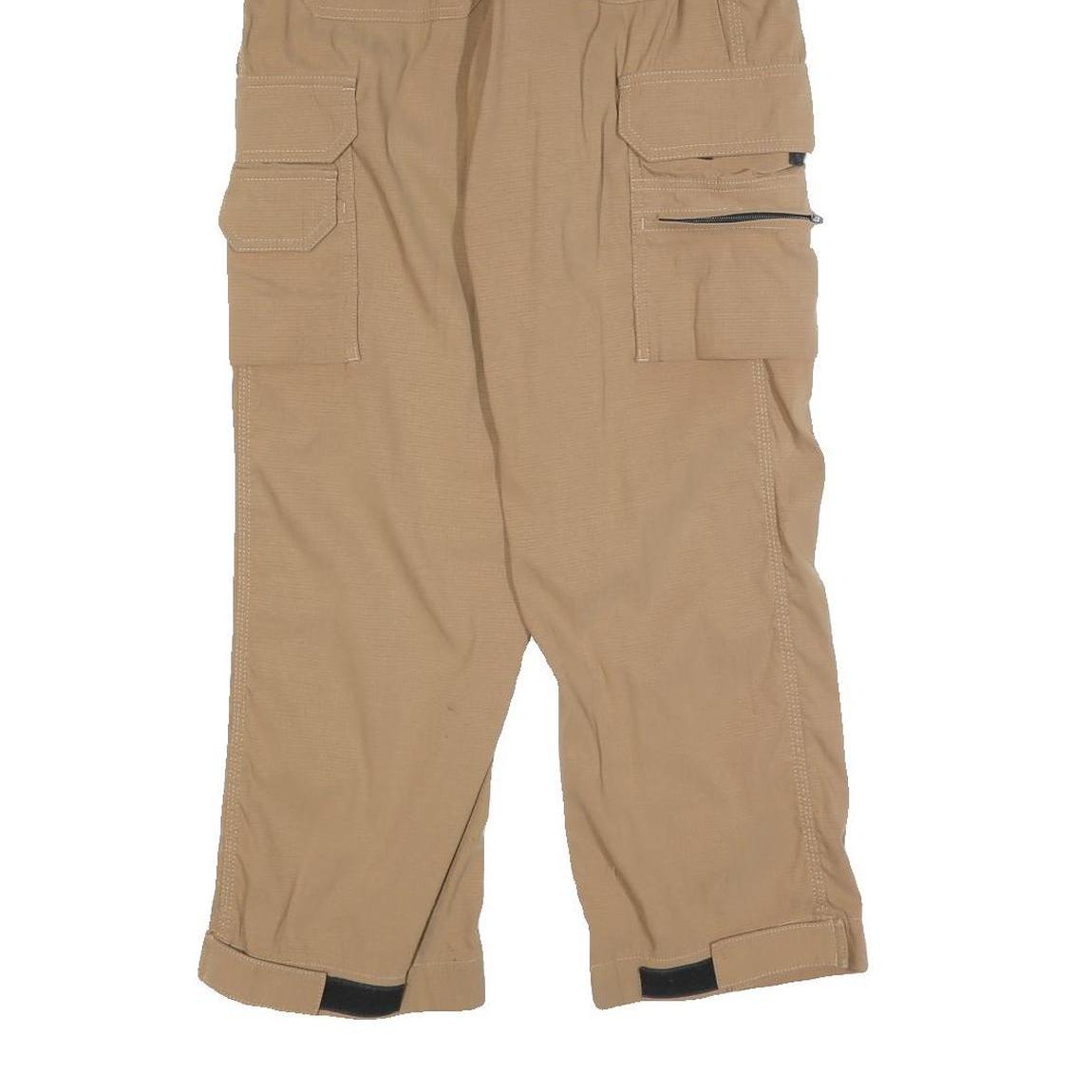 BELTUS Womens Polyester Blend Beige Regular Fit Cargo Trousers W27 L28 Utility