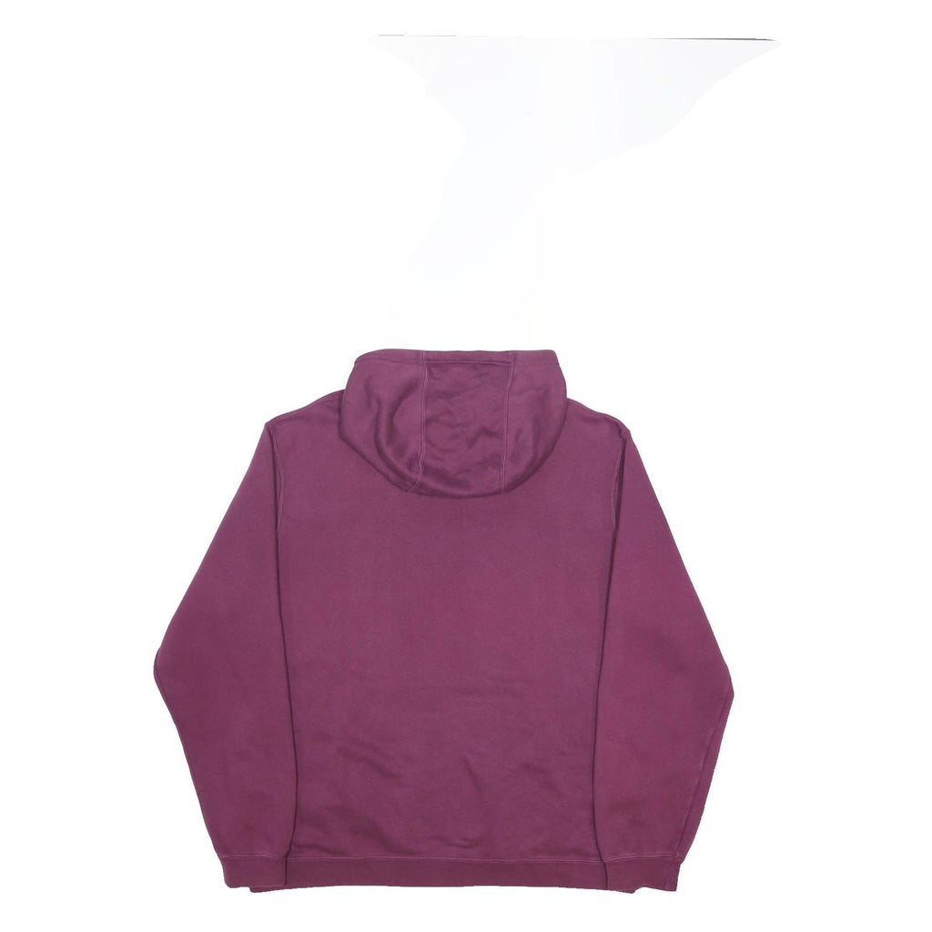 NIKE Mens Maroon Hoodie XL Cotton Blend Pullover Sweatshirt Sports Casual