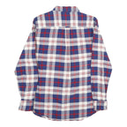 CHAPS Mens Blue & Red Check Shirt S Classic Cotton Button Down Casual