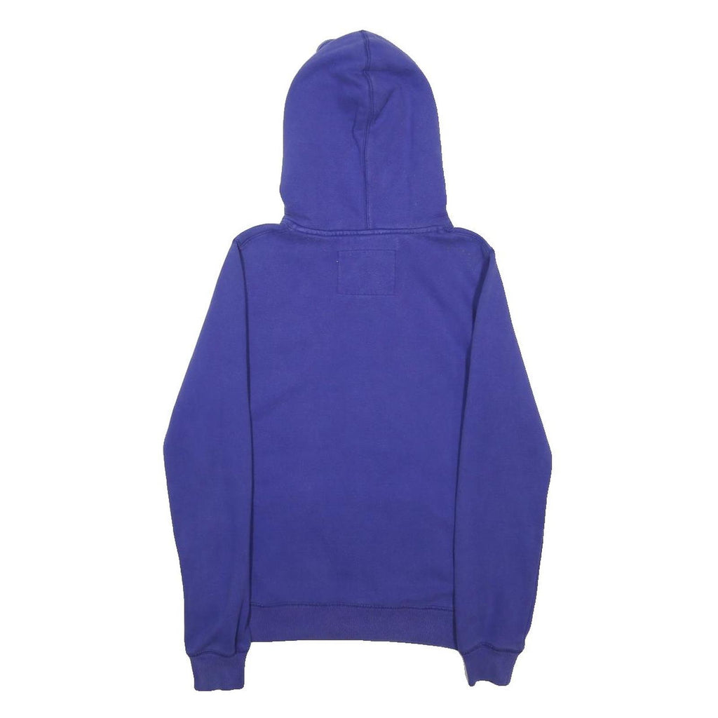 JACK WILLS Womens Blue Hoodie UK 8 Pullover Cotton Blend Hooded Sweater