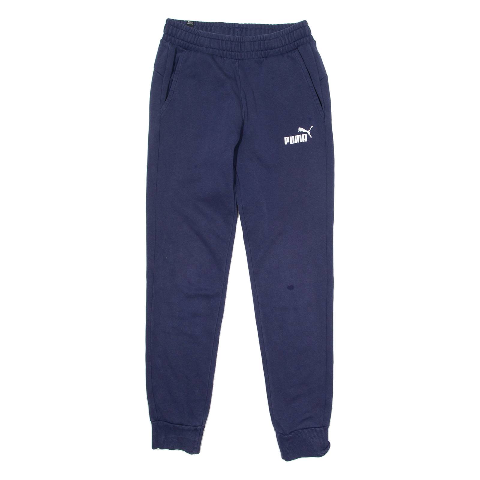 PUMA Mens Joggers Blue Tapered S W28 L29