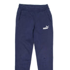 PUMA Mens Joggers Blue Tapered S W28 L29