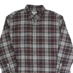 CARHARTT Mens Black & Red Plaid Cotton Shirt 2XL Button-Down Long Sleeve