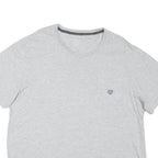 CHAPS Mens Grey 2XL T-Shirt Short Sleeve Crew Neck Pocket Logo Casual