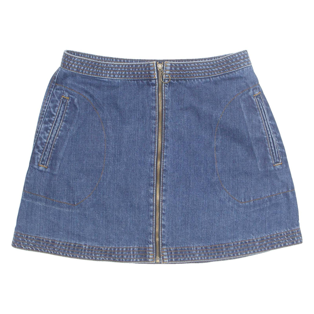 COOPERATIVE Womens Mini Skirt Blue Short Denim M