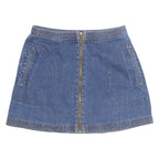 COOPERATIVE Womens Mini Skirt Blue Short Denim M