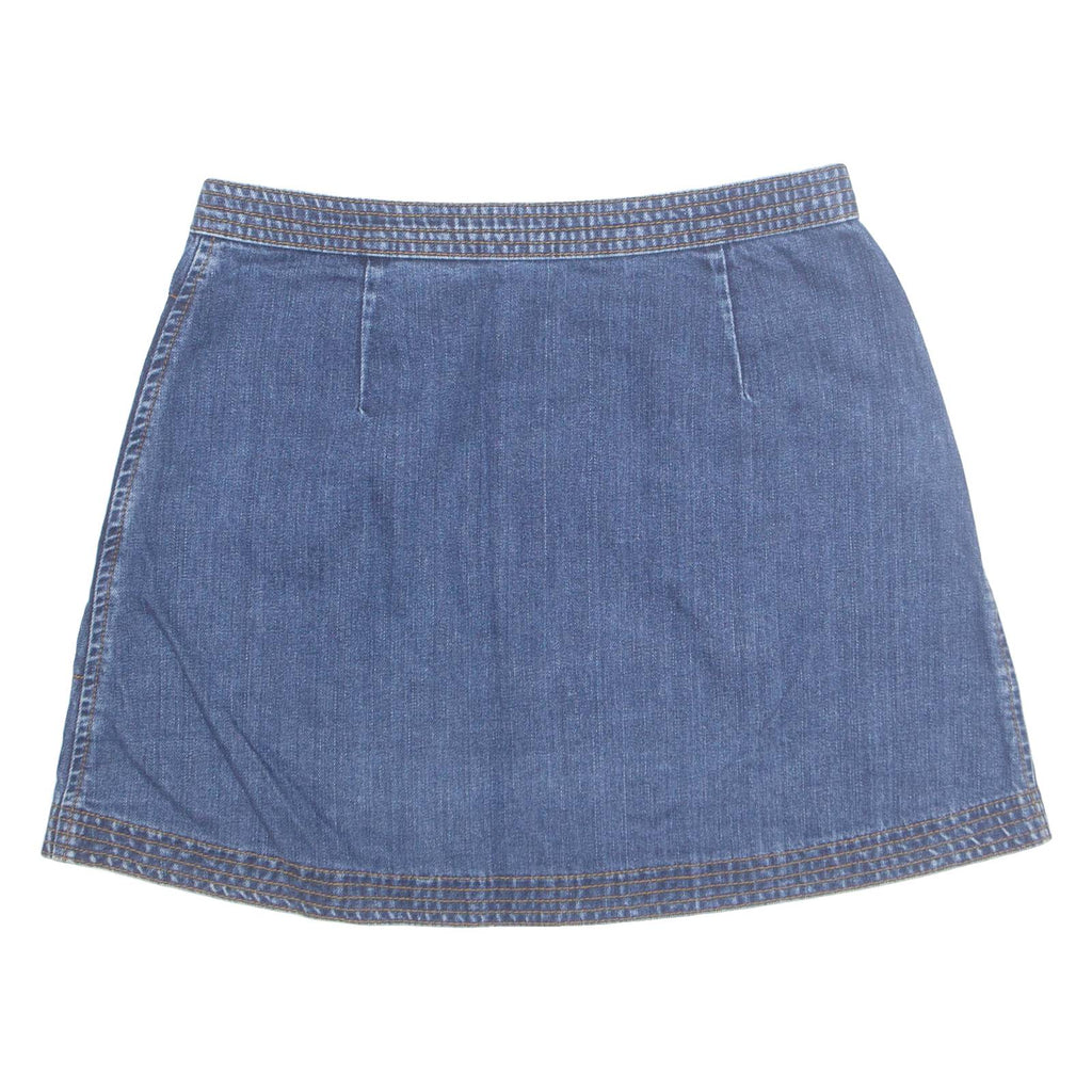 COOPERATIVE Womens Mini Skirt Blue Short Denim M