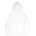 NIKE Mens White Long Sleeve Zip Up Puffer Jacket S Polyester Lightweight Hooded