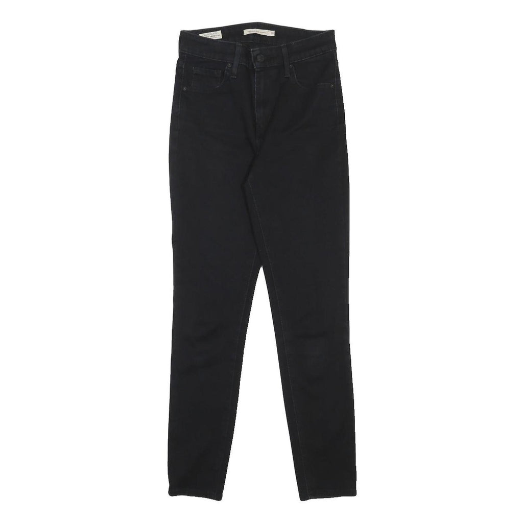 LEVI'S 721 BIG E Womens Jeans Black Slim Skinny Denim Medium W26 L28 Slim Fit