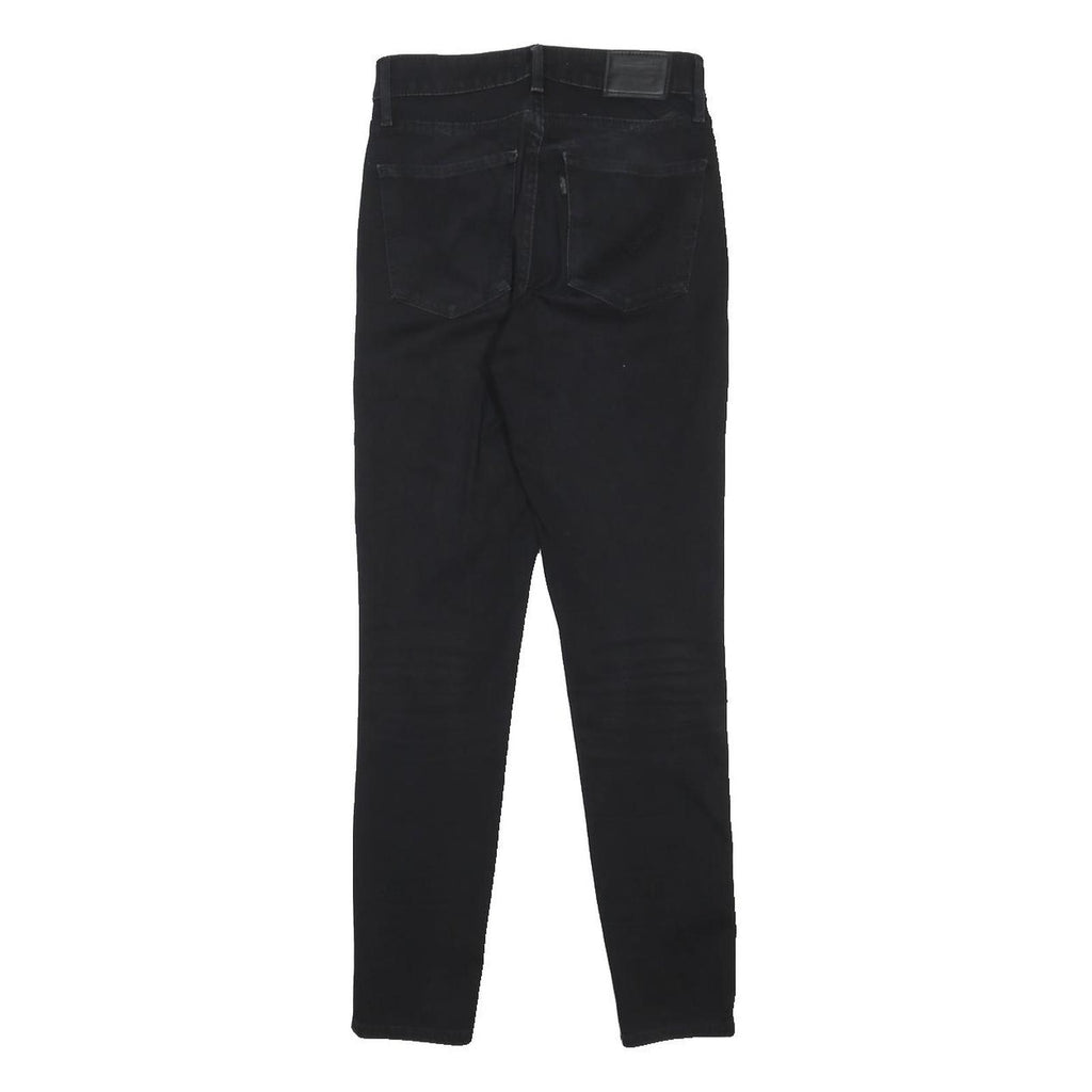 LEVI'S 721 BIG E Womens Jeans Black Slim Skinny Denim Medium W26 L28 Slim Fit