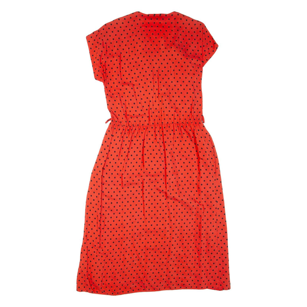 BETTY BARCLAY Womens Day Dress Orange Spotted Short Sleeve Knee Length M