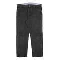 WRANGLER Mens Regular Fit Black Denim Jeans W36 L30 Classic Cotton Blend Zip