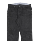 WRANGLER Mens Regular Fit Black Denim Jeans W36 L30 Classic Cotton Blend Zip
