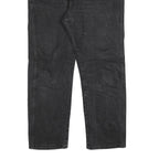 WRANGLER Mens Regular Fit Black Denim Jeans W36 L30 Classic Cotton Blend Zip