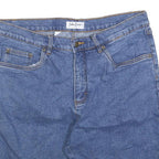 JOHN BANER Mens Shorts Blue Denim Casual L W36 Relaxed Fit Cotton Blend