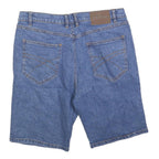 JOHN BANER Mens Shorts Blue Denim Casual L W36 Relaxed Fit Cotton Blend