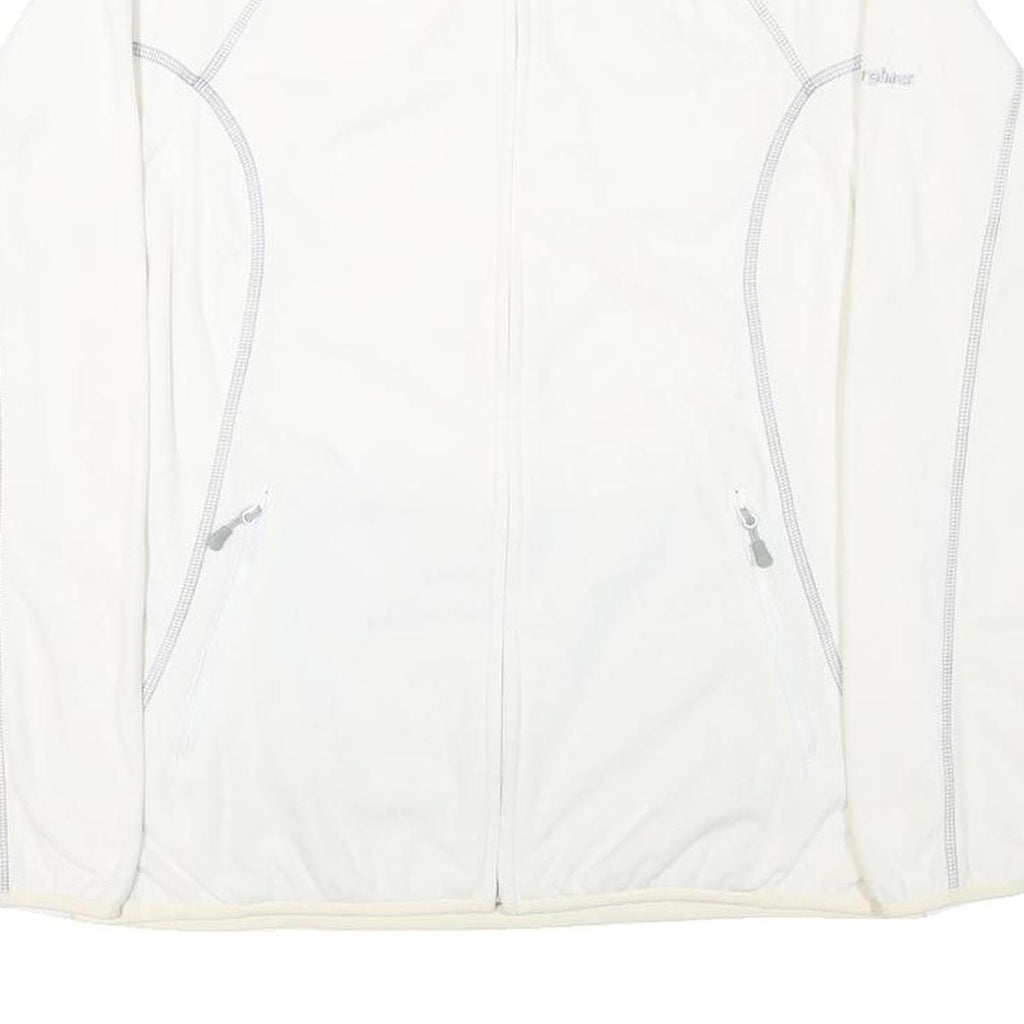 BERGHAUS Womens White Polyester Blend Zip-Up Jacket L Outdoor Lightweight