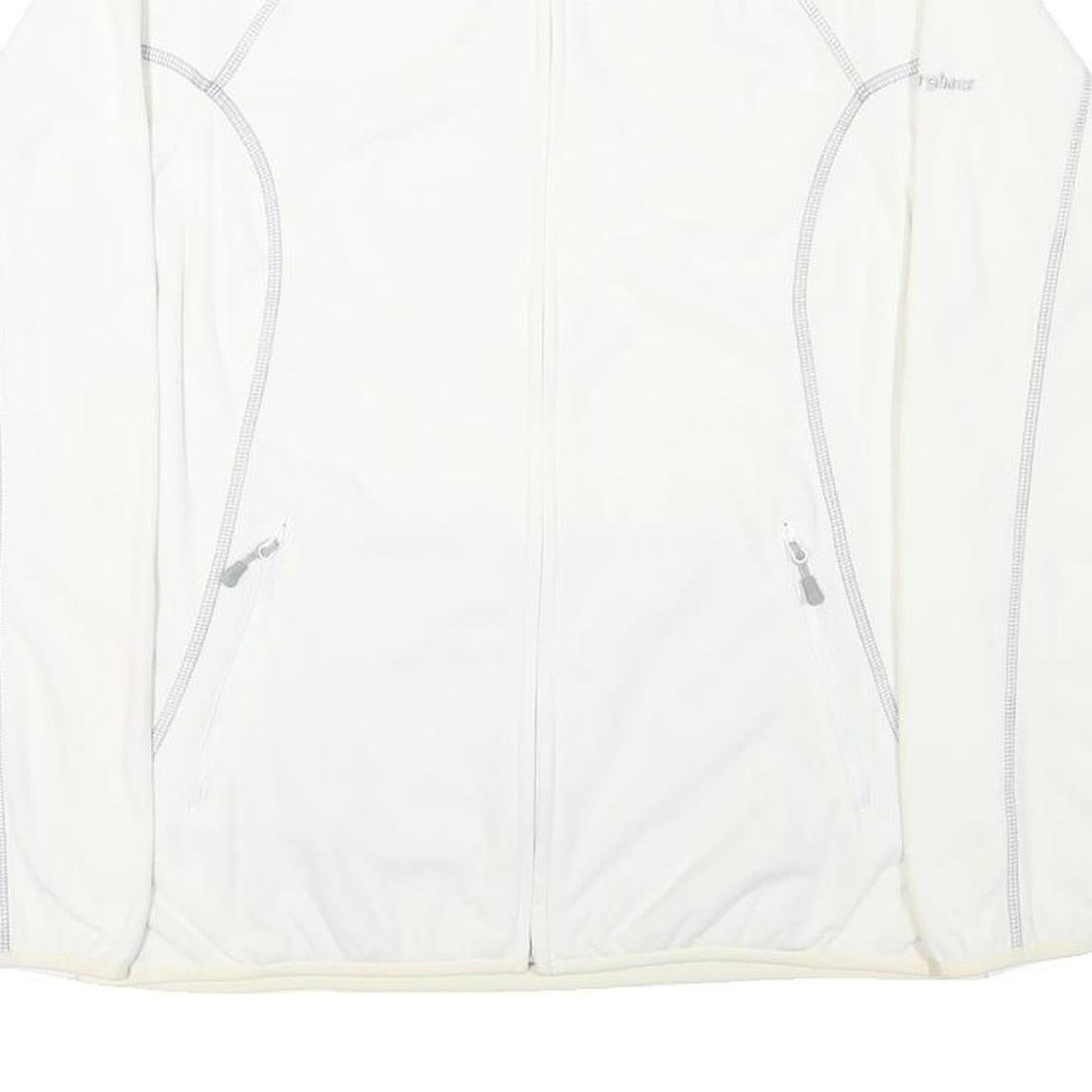 BERGHAUS Womens White Polyester Blend Zip-Up Jacket L Outdoor Lightweight