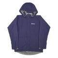 BERGHAUS Womens Blue Outdoor Jacket UK 10 Polyester Blend Hooded Zip Casual