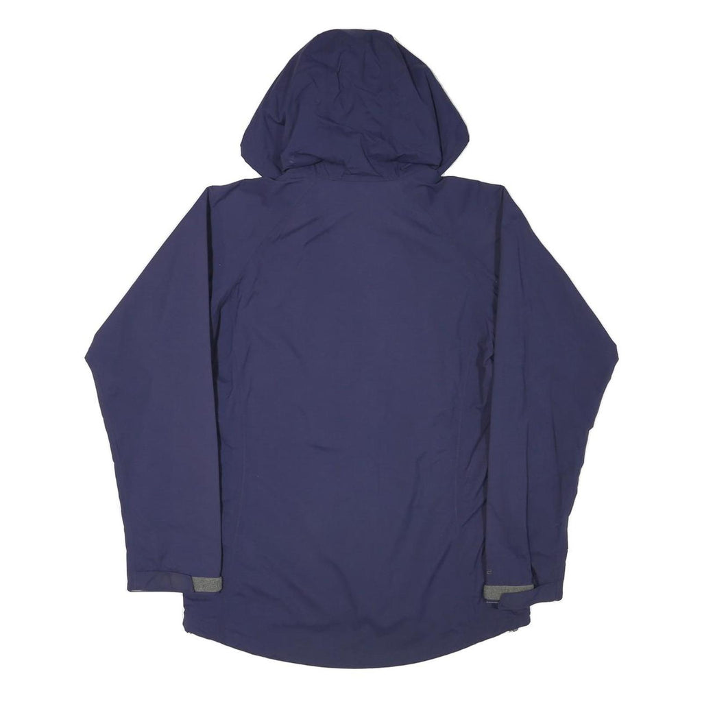 BERGHAUS Womens Blue Outdoor Jacket UK 10 Polyester Blend Hooded Zip Casual