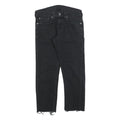 LEVI'S 511 Slim Mens Black Slim Skinny Denim Medium W30 L25 Raw Edge