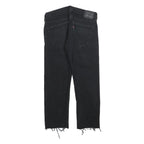 LEVI'S 511 Slim Mens Black Slim Skinny Denim Medium W30 L25 Raw Edge