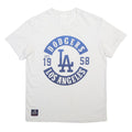 MLB Mens White Blue Los Angeles Dodgers Graphic T-Shirt M Short Sleeve Crew Neck