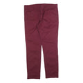 DICKIES Mens Cotton Blend Burgundy Regular Straight Trousers W38 L34 Workwear