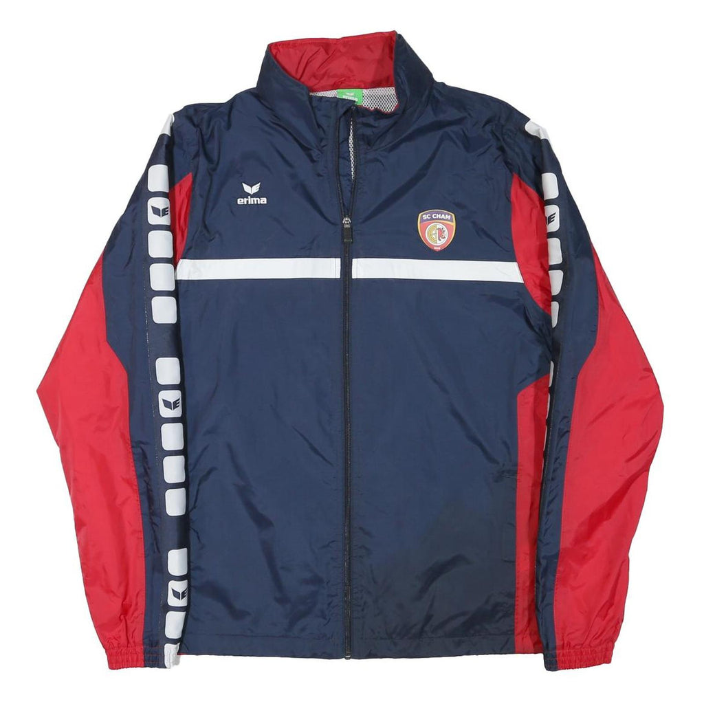 ERIMA Mens Blue & Red SC Cham Zip Jacket L Polyester Blend Sportswear