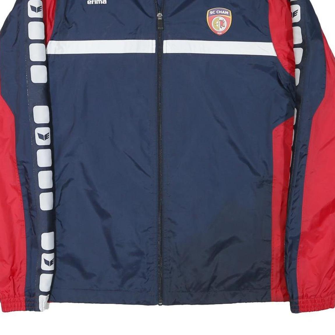 ERIMA Mens Blue & Red SC Cham Zip Jacket L Polyester Blend Sportswear