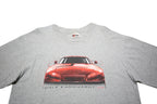 CHASE AUTHENTICS Mens Grey Dale Earnhardt Jr Racing T-Shirt L Short Sleeve Crew