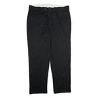 DICKIES Mens Cotton Black Regular Fit Straight Leg Trousers W38 L32 Workwear
