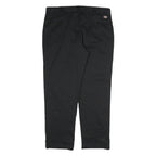 DICKIES Mens Cotton Black Regular Fit Straight Leg Trousers W38 L32 Workwear