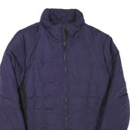 CALVIN KLEIN Mens Blue Zip Jacket XS Polyester Blend Plain Lightweight Casual