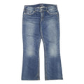 SILVER Womens Jeans Blue Regular Bootcut Denim Medium W36 L30 Embroidered