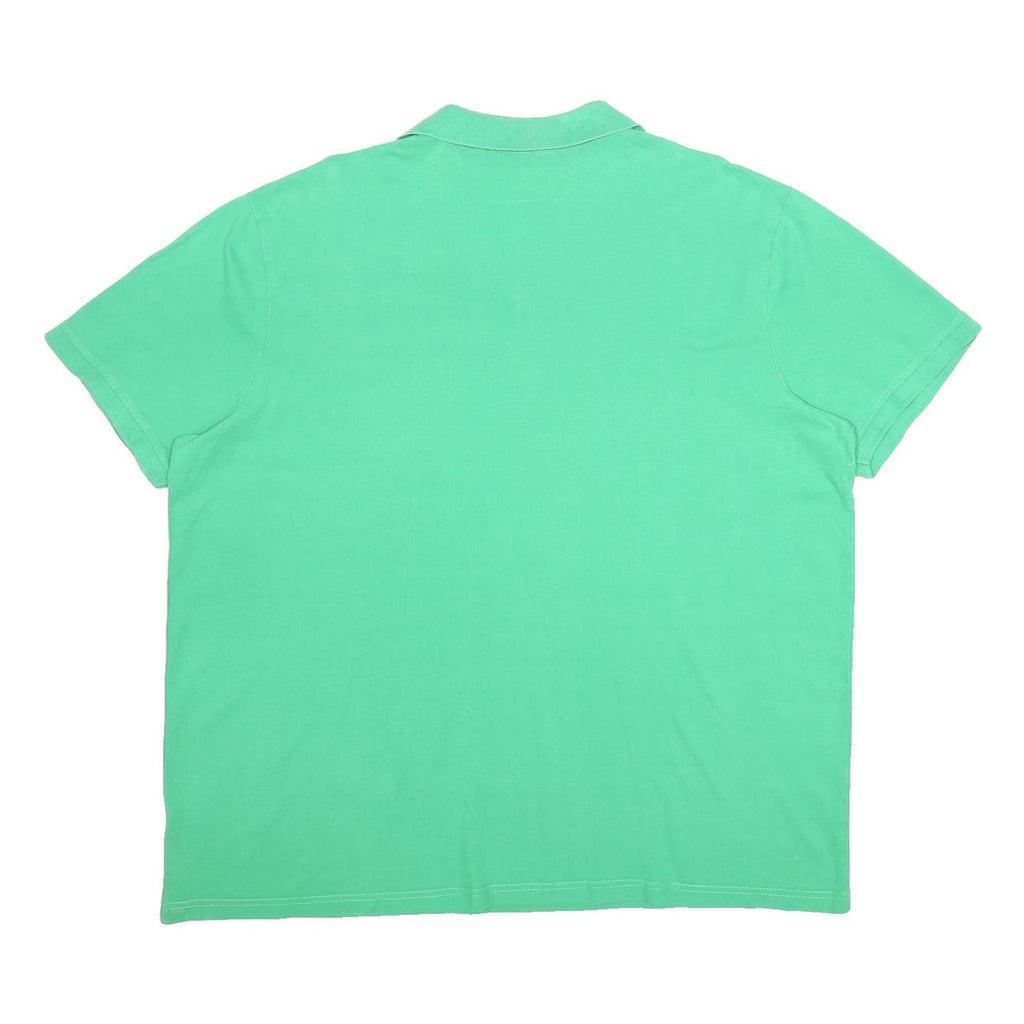 KAPPA Mens Green Short Sleeve Plain 3XL Cotton Blend Polo Shirt Classic Logo