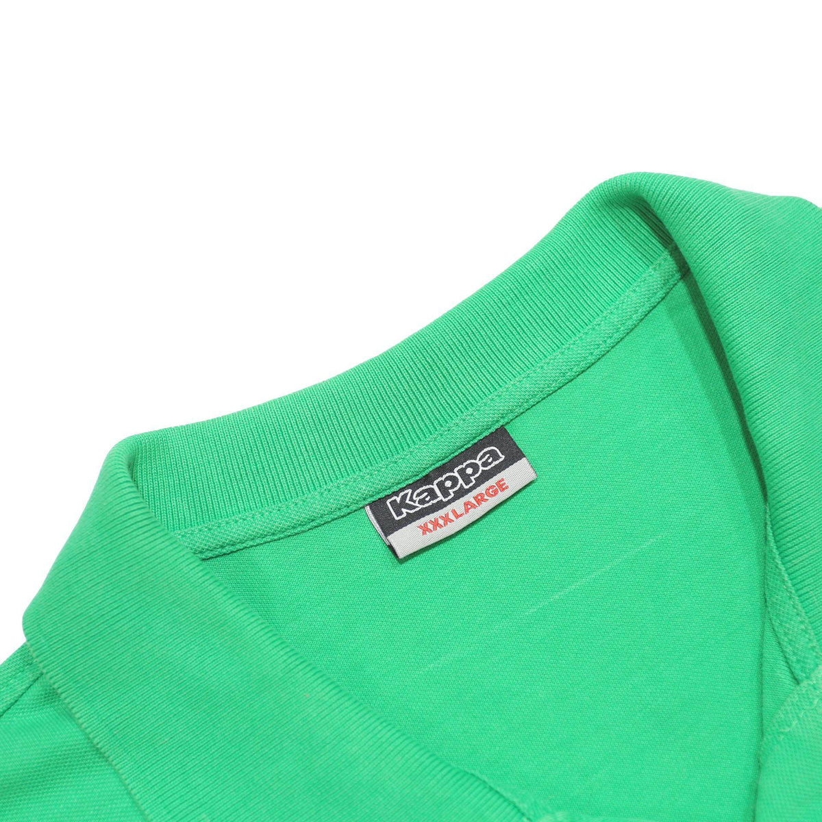 KAPPA Mens Green Short Sleeve Plain 3XL Cotton Blend Polo Shirt Classic Logo