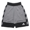 ADIDAS Mens Shorts Grey & Black Sports Casual S W22 Polyester Comfortable
