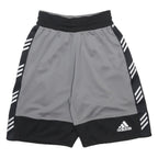 ADIDAS Mens Shorts Grey & Black Sports Casual S W22 Polyester Comfortable