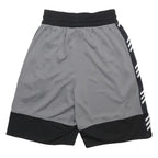 ADIDAS Mens Shorts Grey & Black Sports Casual S W22 Polyester Comfortable