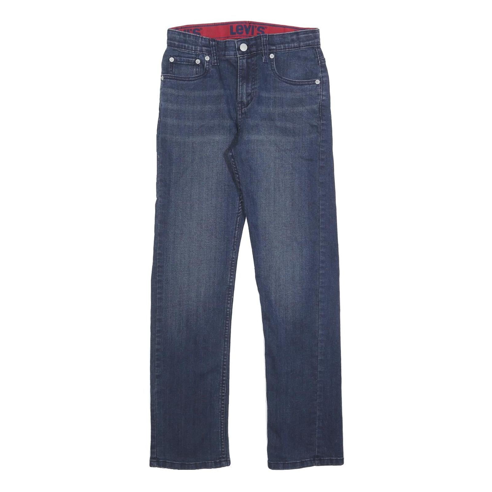 LEVI'S 514 Classic Boys Jeans Blue Classic Straight Denim Medium W27 L29