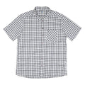 ODLO Mens Black & White Check Shirt 2XL Polyester Blend Casual Short Sleeve