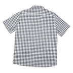 ODLO Mens Black & White Check Shirt 2XL Polyester Blend Casual Short Sleeve