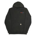 CARHARTT Mens Black Hoodie L WECO Logo Cotton Pullover Workwear