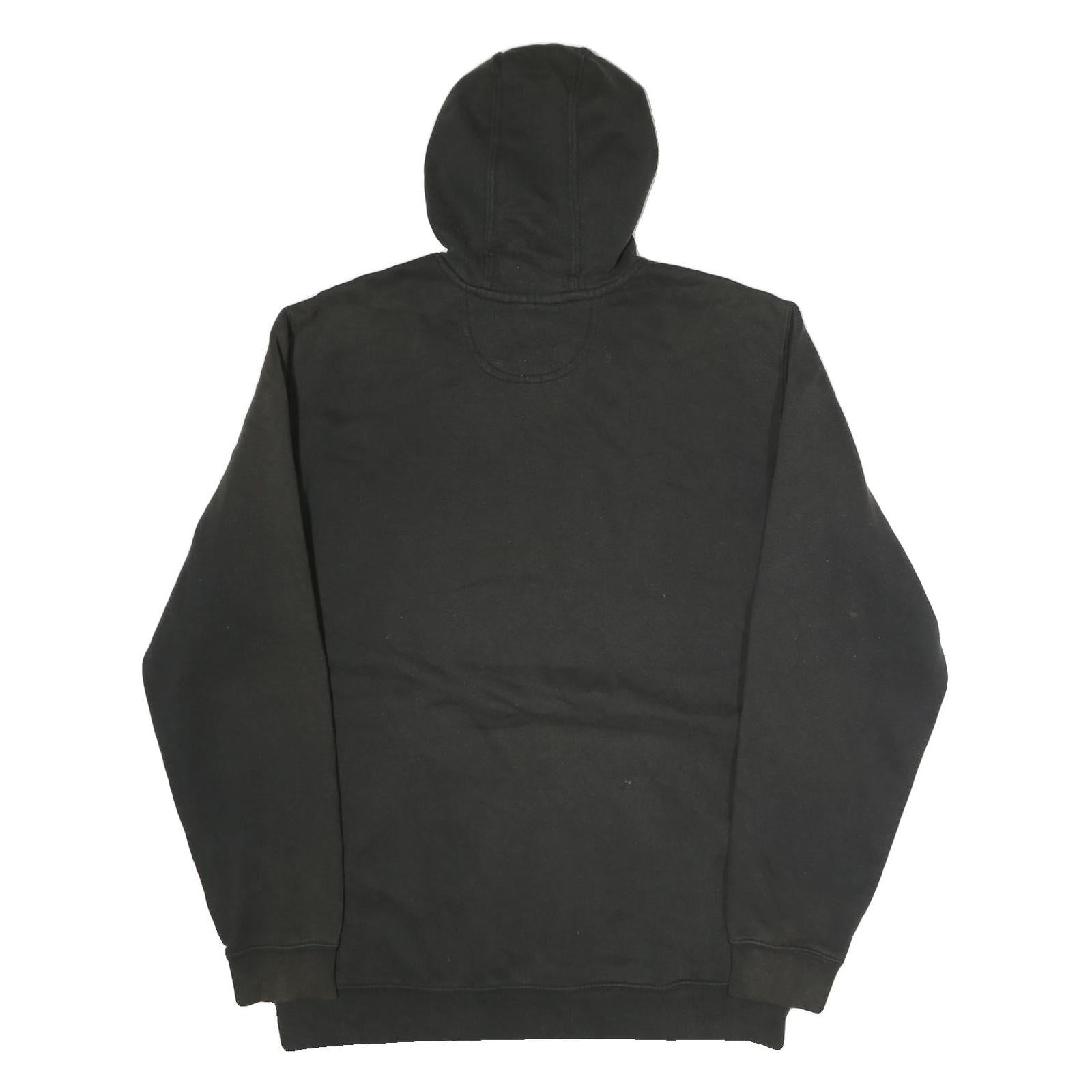 CARHARTT Mens Black Hoodie L WECO Logo Cotton Pullover Workwear