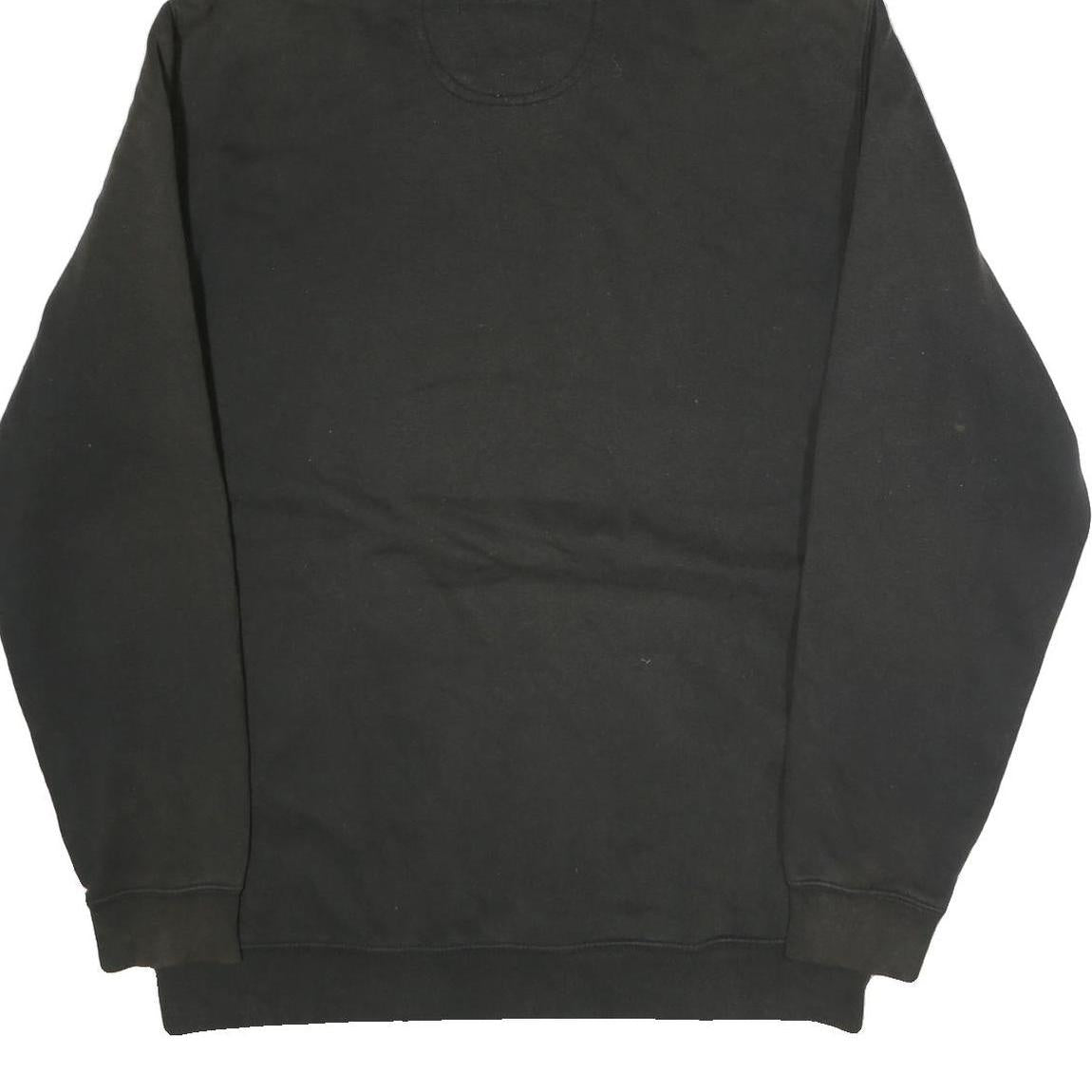 CARHARTT Mens Black Hoodie L WECO Logo Cotton Pullover Workwear