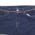 TOMMY HILFIGER Womens Shorts Blue Denim Casual M W34 Rolled Hem