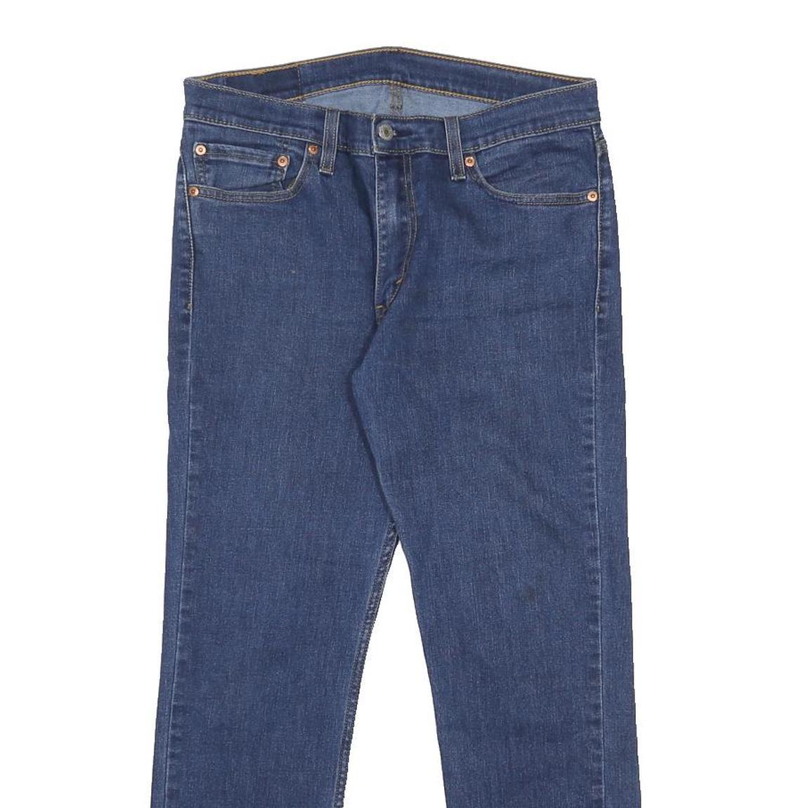 LEVI'S 511 Mens Slim Blue Denim Medium Jeans W33 L30 Classic Zip Cotton Blend