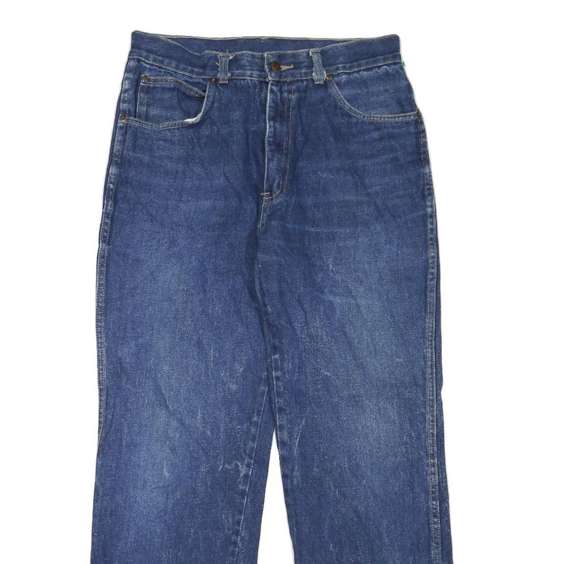 CALVIN KLEIN Mens Blue Regular Fit Denim Jeans W30 L30 Classic Zip Pocket