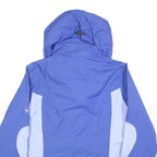 JACK WOLFSKIN Womens Blue & Light Blue Outdoor Jacket M Polyester Zip Hooded